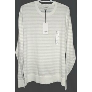 Goodfellow & Co Men's Sweater, White & Gray, XL,‎ Chest 48", Sleeve 27"